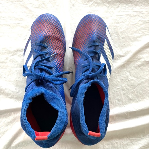 Adidas Predator 20.3 Soccer Cleats blue red white SZ 11.5 Worn 1X See photos main image 12